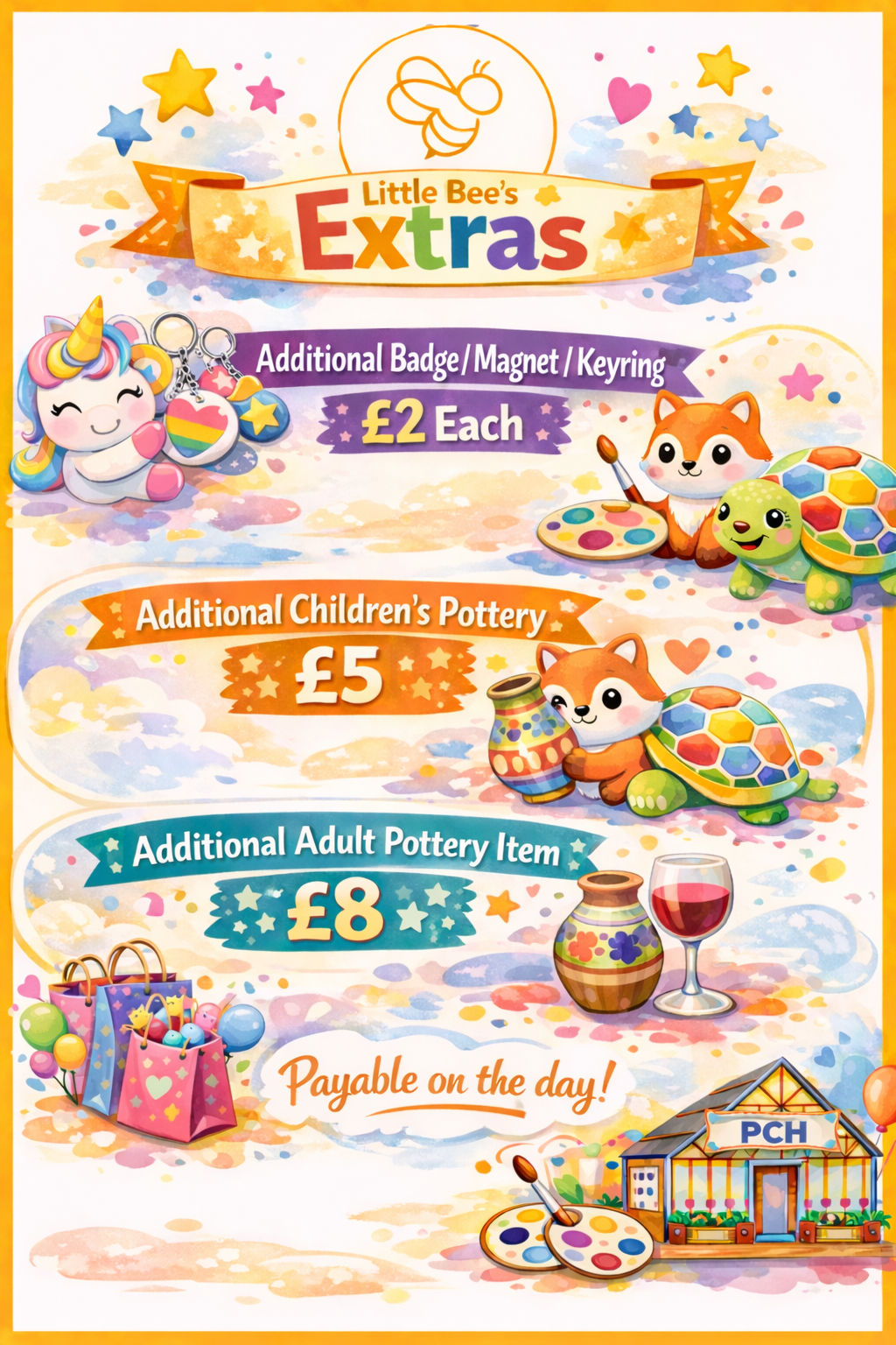 After School Pottery Painting Workshop - Prestwood Creative Hub - 9th March