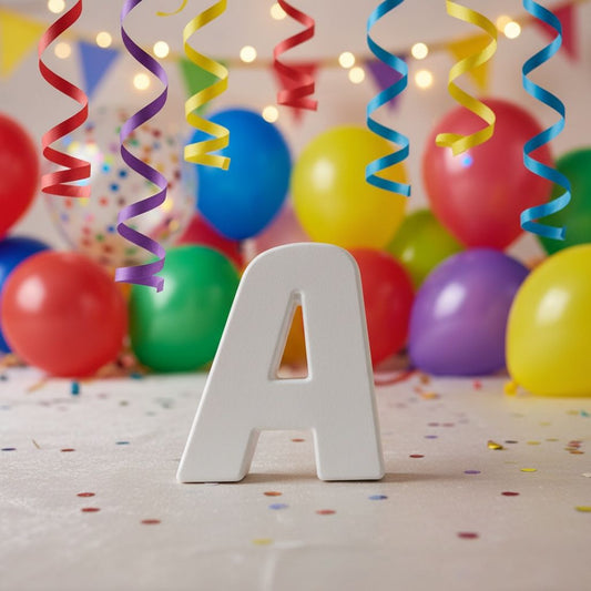 Initial Letters Party Bags or Named Boxes