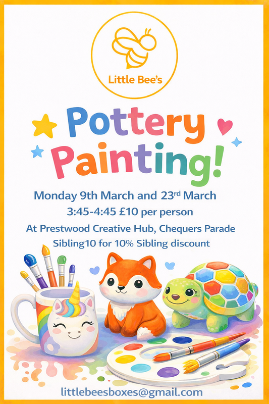 After School Pottery Painting Workshop - Prestwood Creative Hub - 9th March